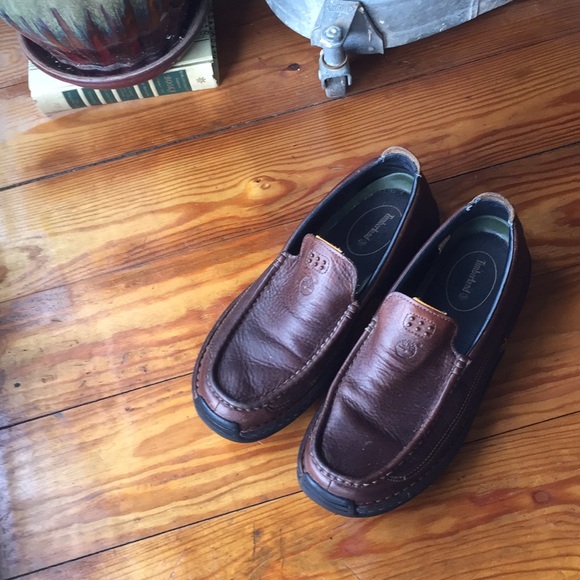Timberland Other - Timberland Loafers Saluto’ Brown Leather size 9.5